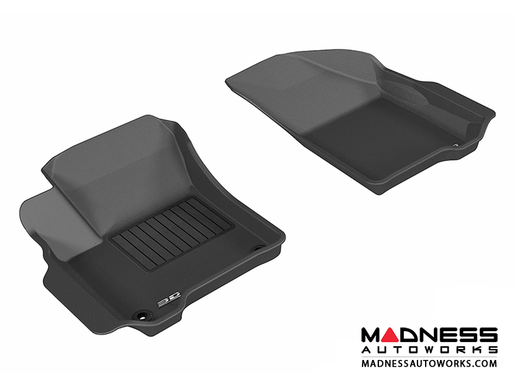 Dodge Journey Floor Mats (Set of 2) - Front - Black by 3D MAXpider